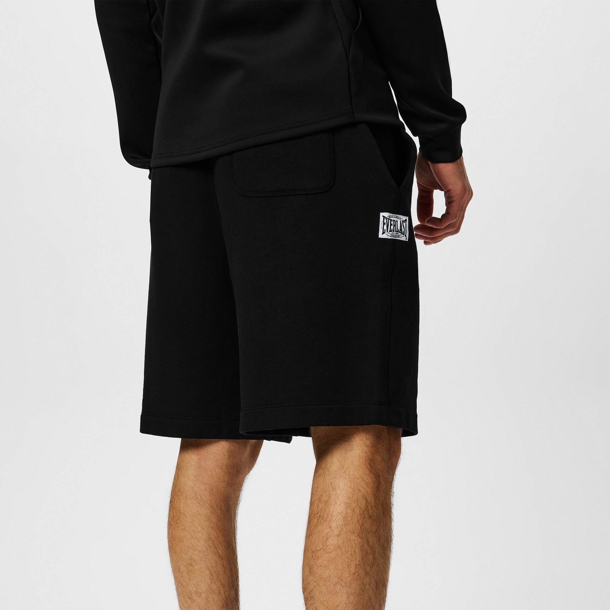 Men's Box Sweat Shorts - BLACK