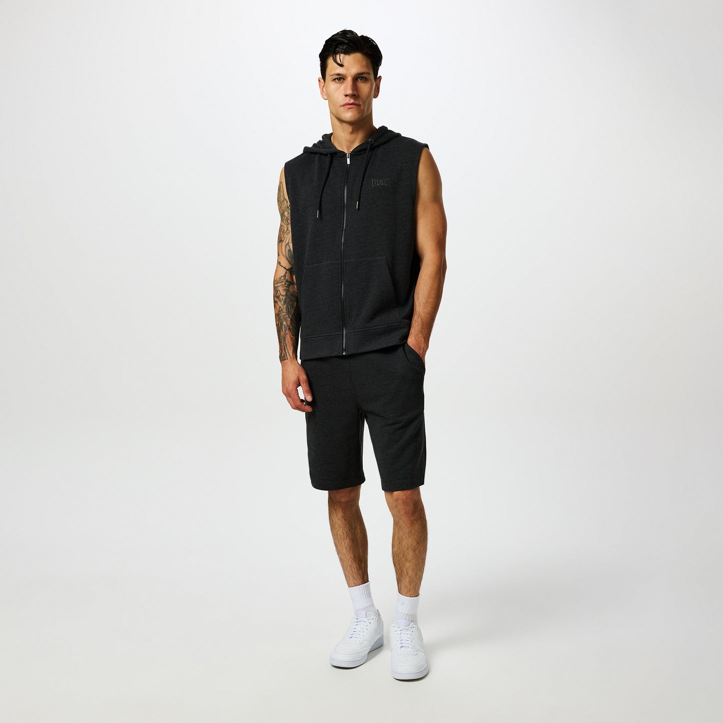 Men's Box Sweat Shorts - Charcoal