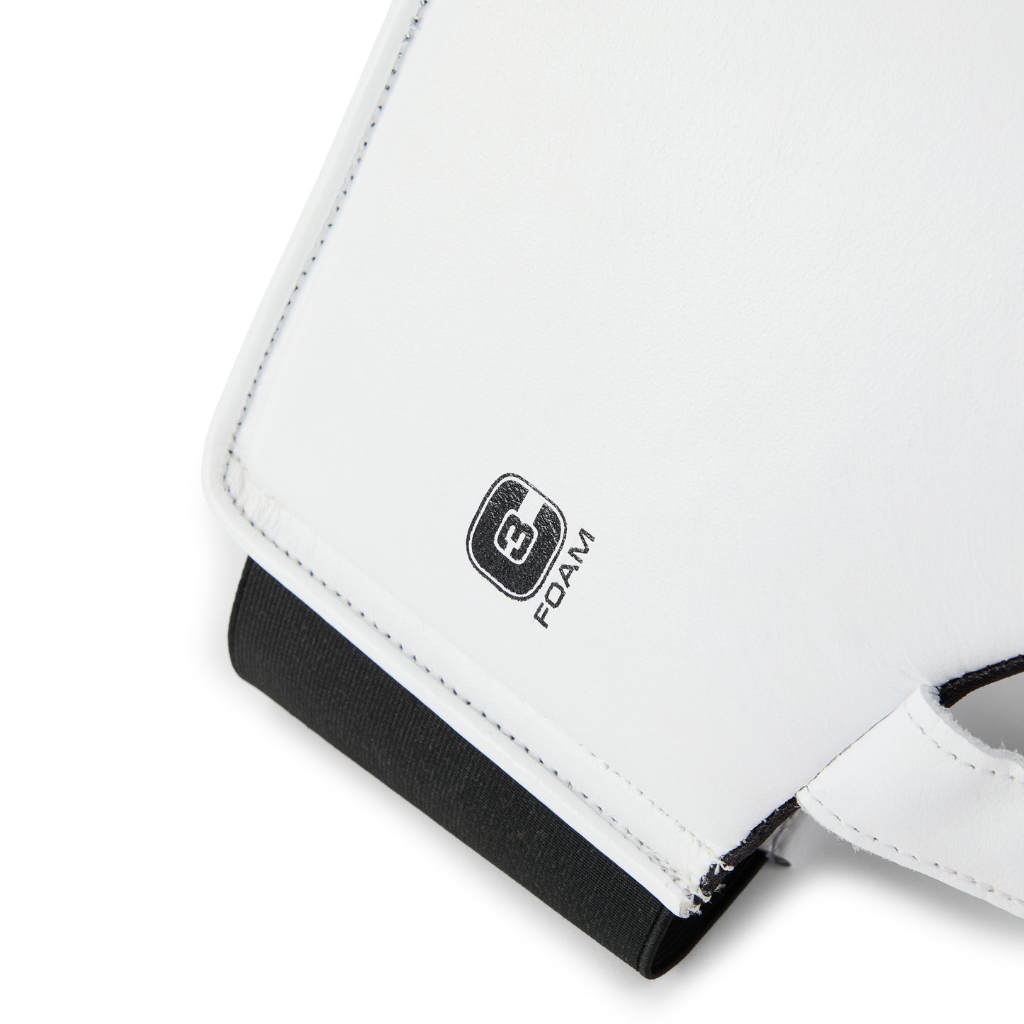 Elite Pro Leather Hook & Loop Groin Protector White