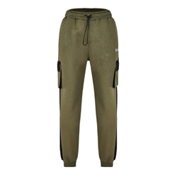 Mens Contrast Utility Pants Olive