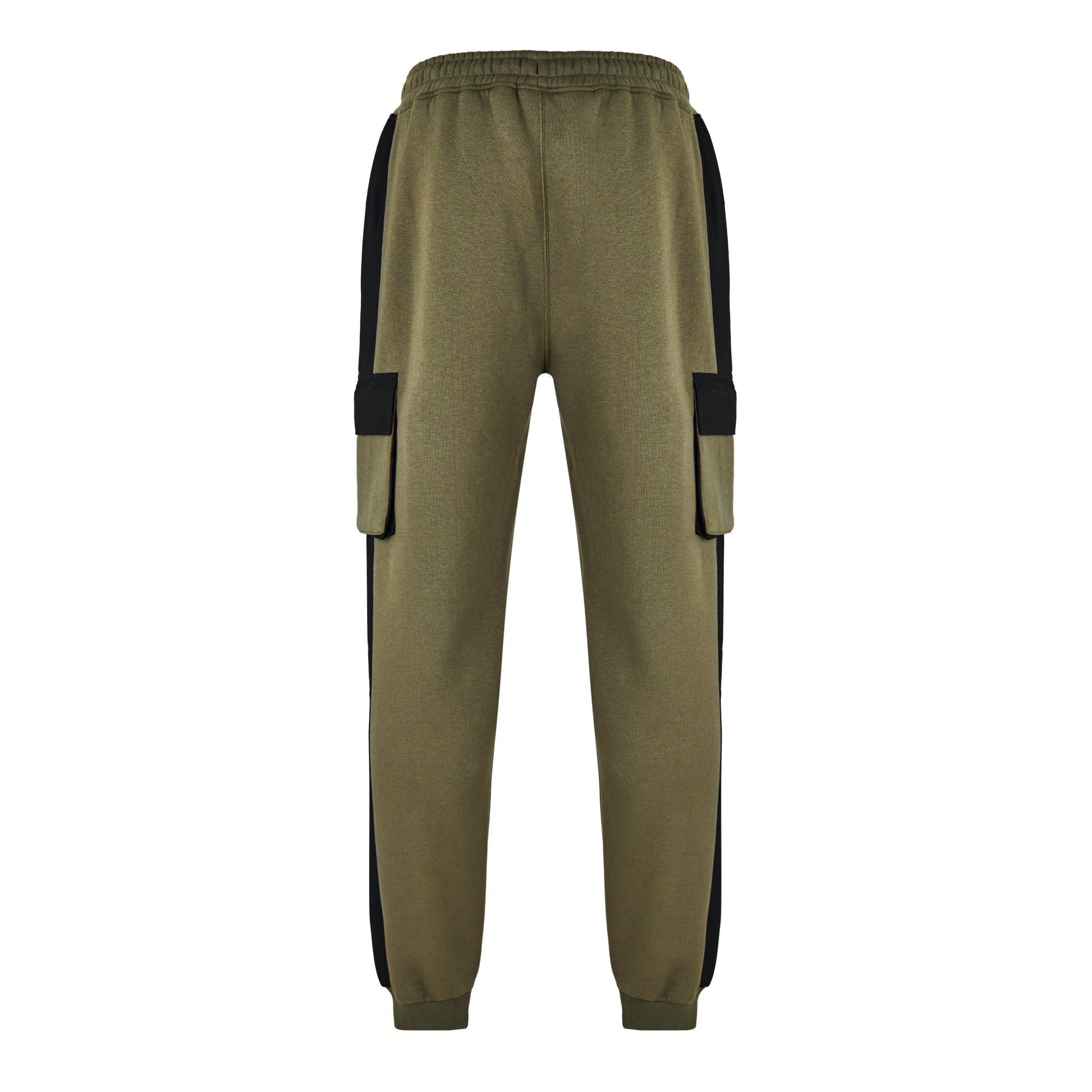 Mens Contrast Utility Pants Olive