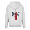 Men's Gray Boxing Bag Zip Hoodie