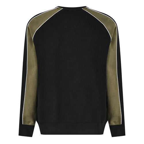 Black Mens Cut and Sew Sweathshirt