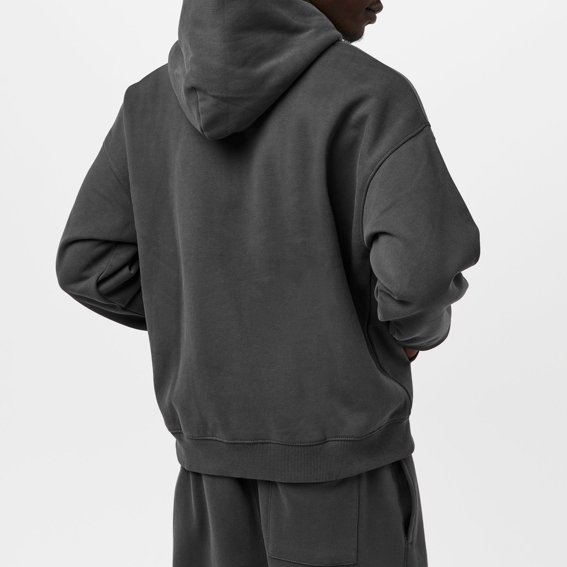 Mens Shark Gray Strike Graphic Hoodie