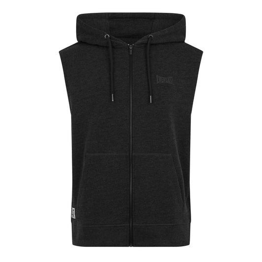 Men's Box Sleeveless Hoodie - Charcoal view 1