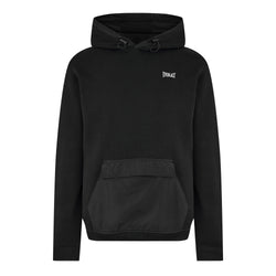 Mens Contrast Panel Hoodie - Black