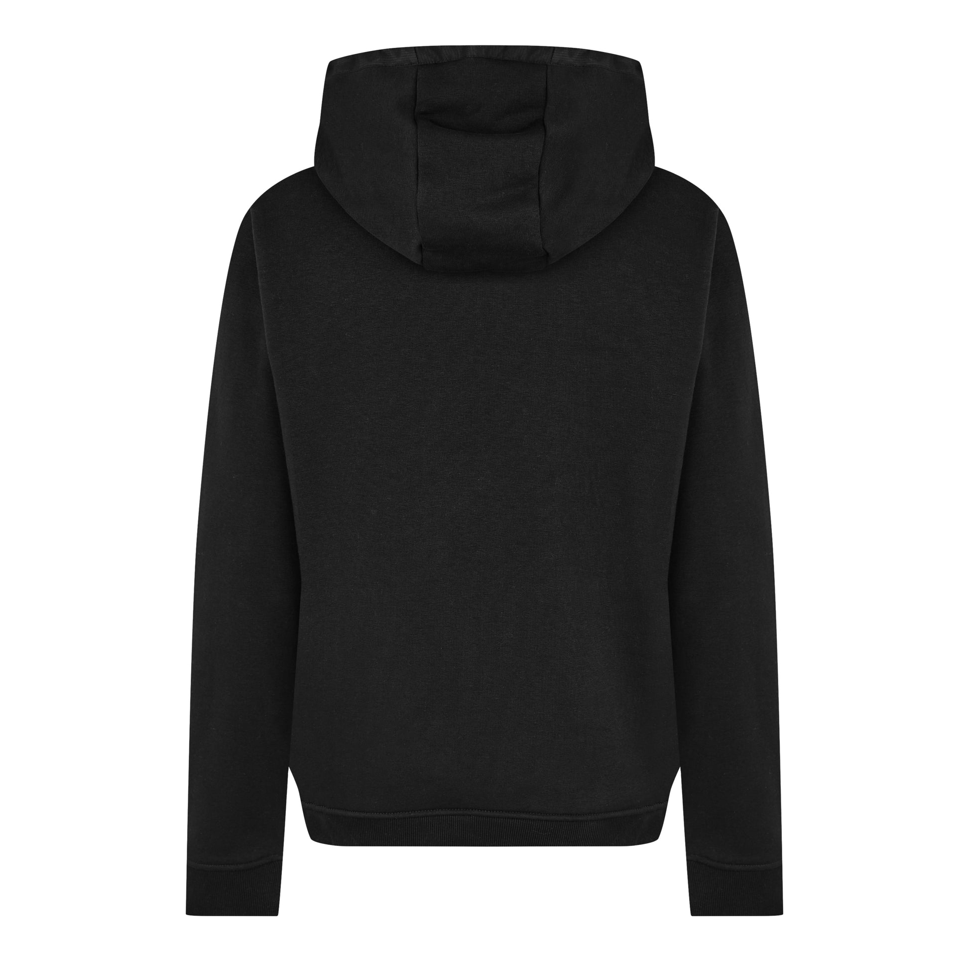 Mens Contrast Panel Hoodie - Black