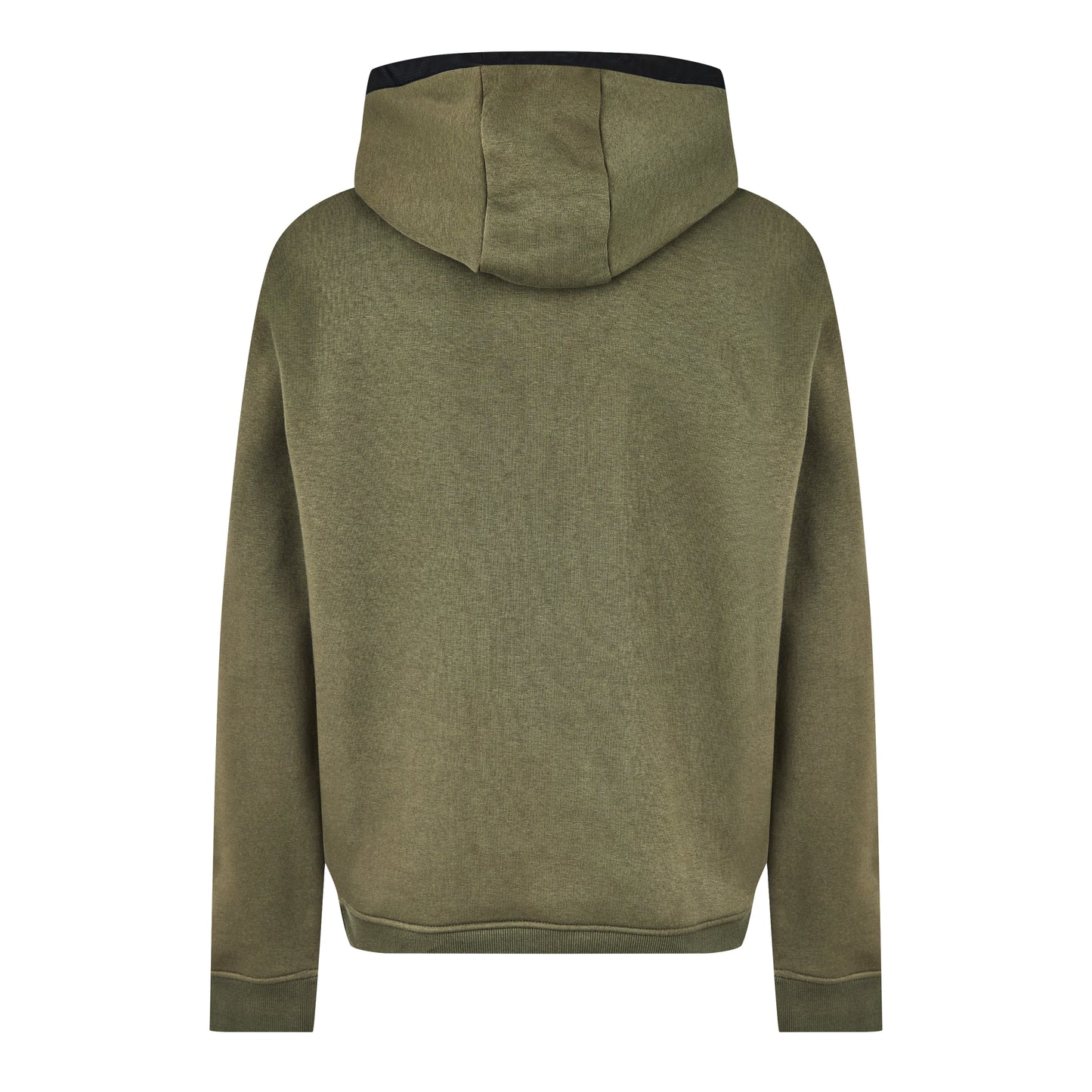 Mens Contrast Panel Hoodie - Olive