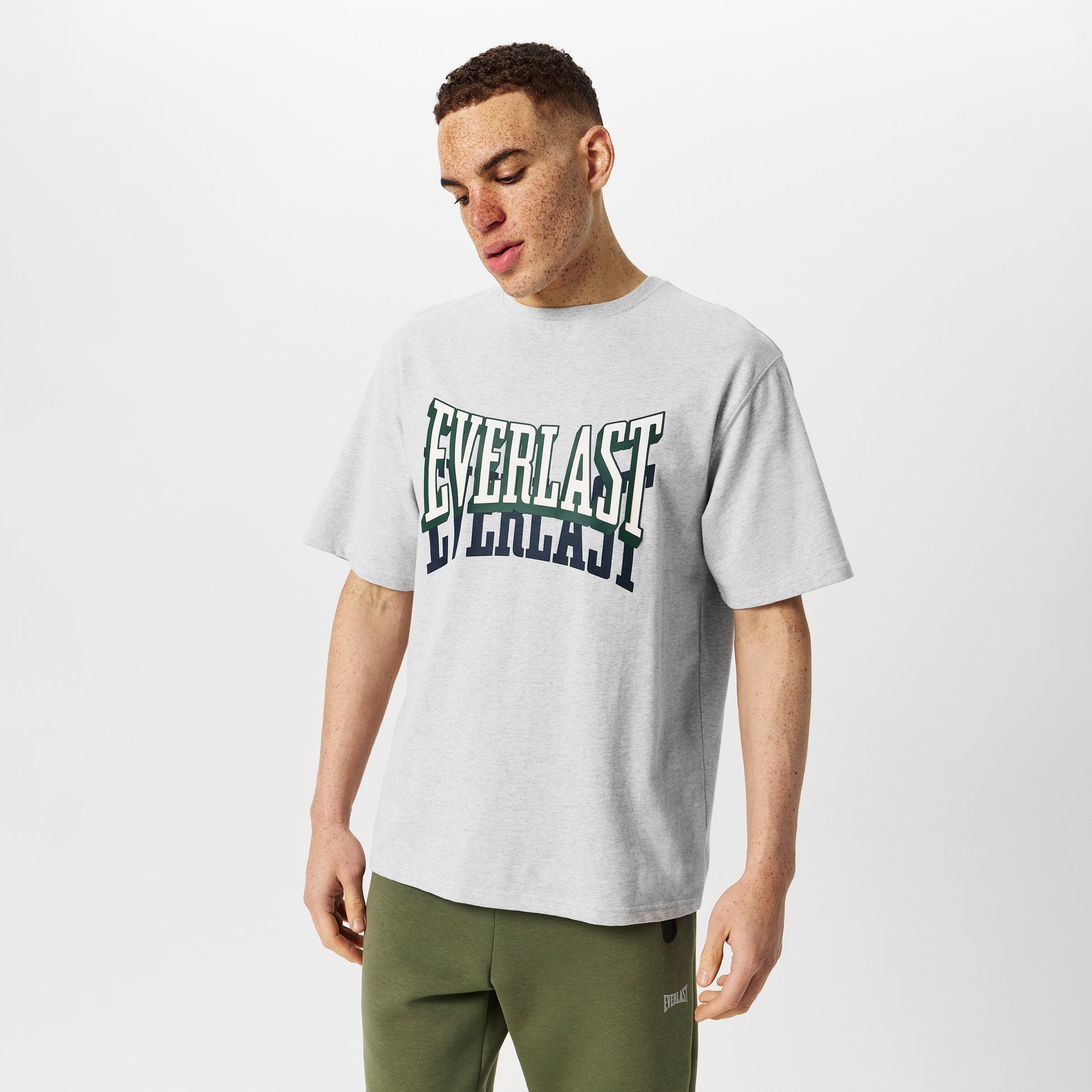 Men's Overlap T Shirt - GRYMARL