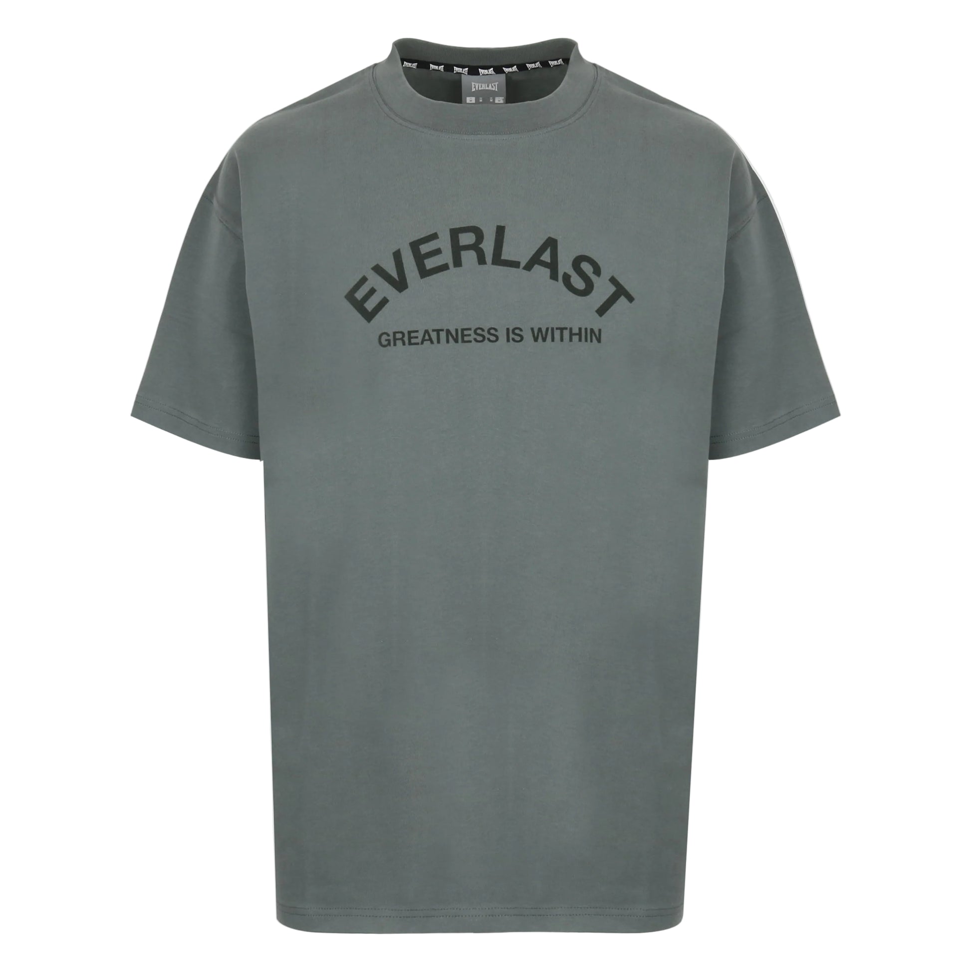 Men's Flocked Cotton Short Sleeve Crew Neck T-Shirt