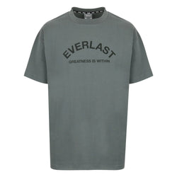 Men's Flocked Cotton Short Sleeve Crew Neck T-Shirt