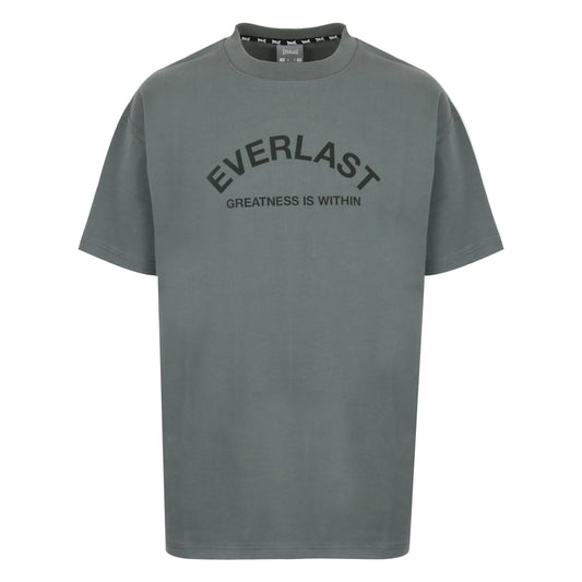Men's Flocked Cotton Short Sleeve Crew Neck T-Shirt view 1