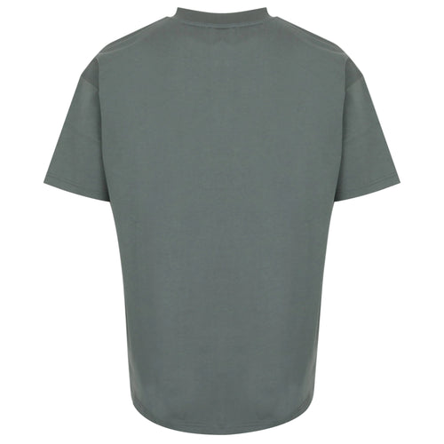 Men's Flocked Cotton Short Sleeve Crew Neck T-Shirt