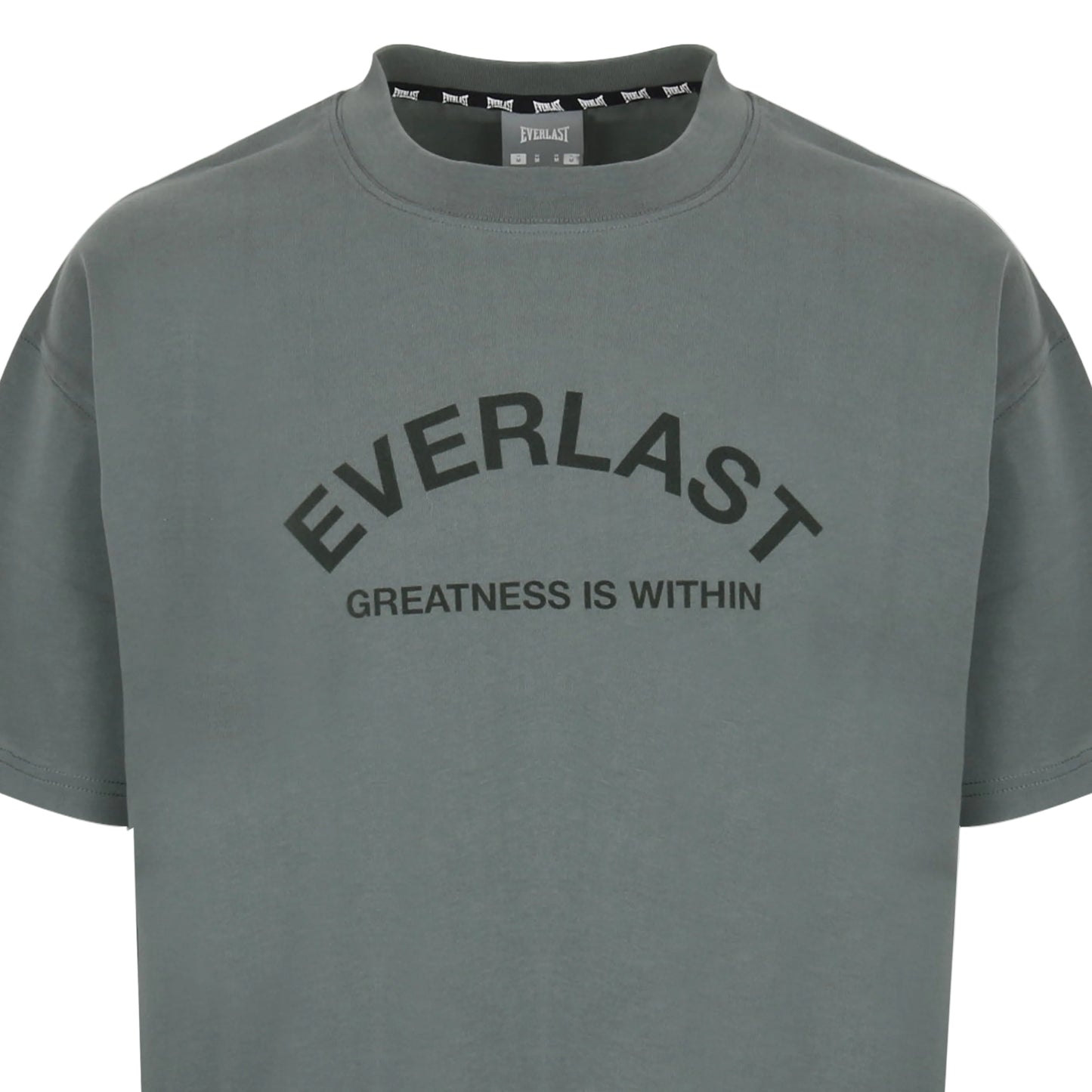 Men's Flocked Cotton Short Sleeve Crew Neck T-Shirt