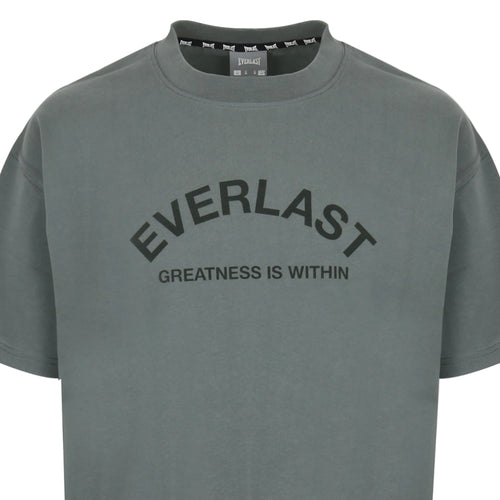Men's Flocked Cotton Short Sleeve Crew Neck T-Shirt