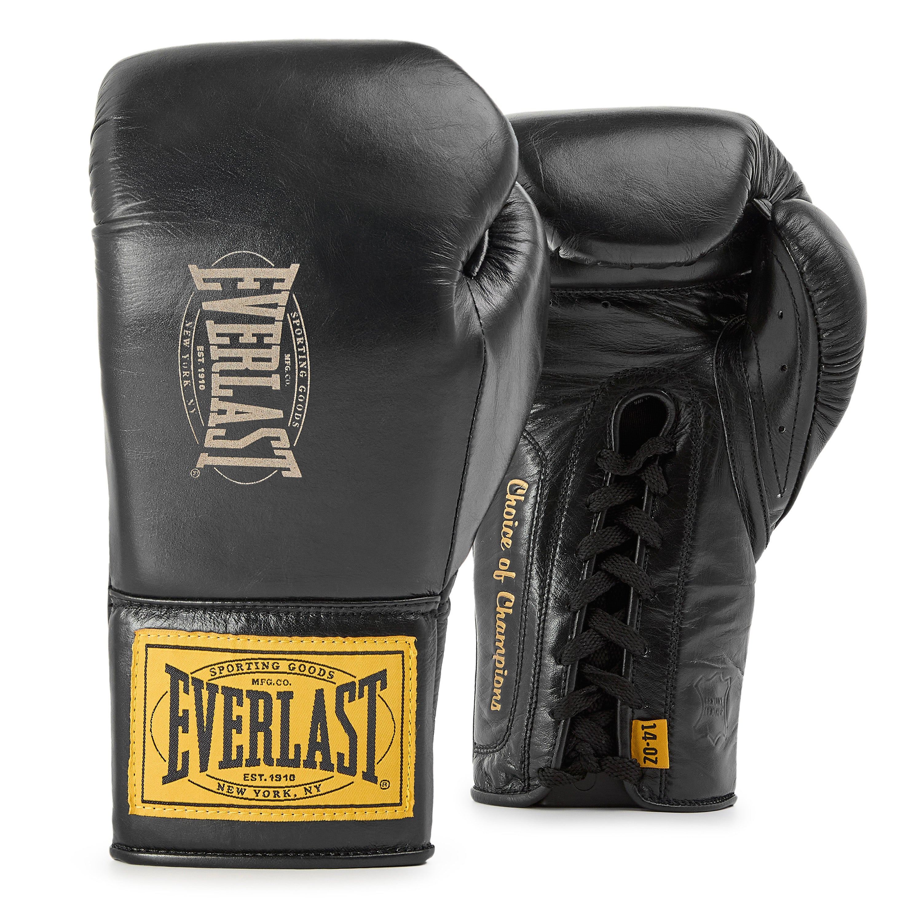 1910 Pro Leather Laced Training Boxing Gloves – Everlast