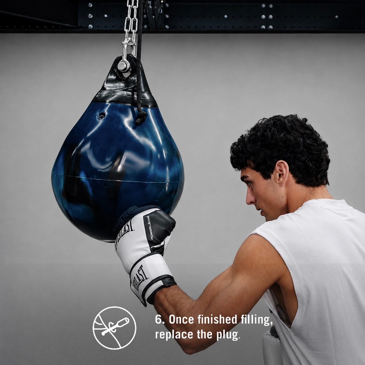 Elite Aqua Punching Bag Black/Blue