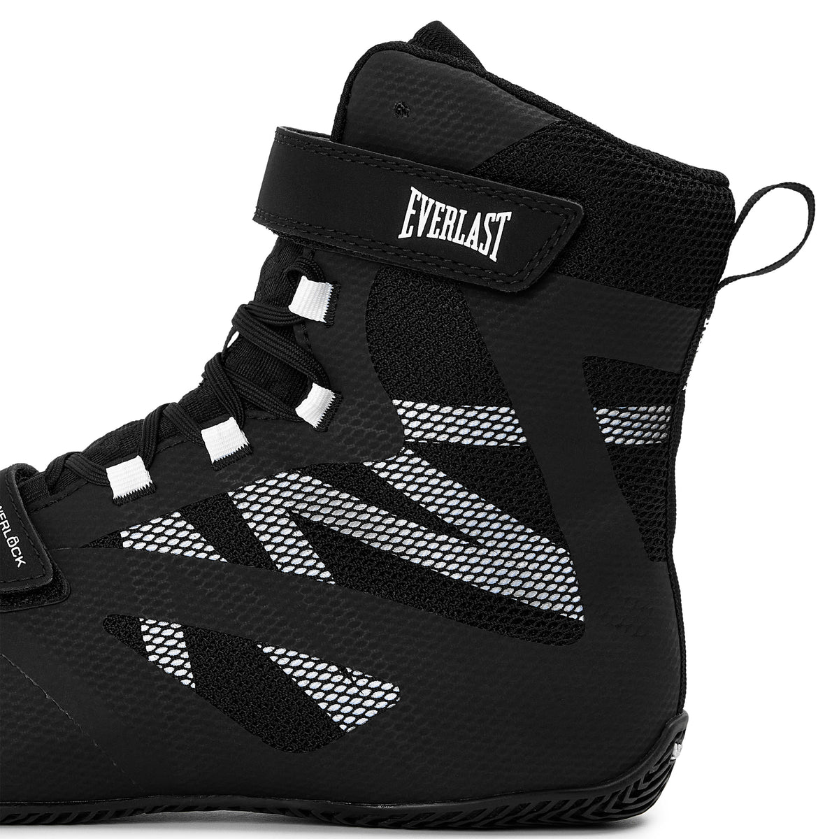 Black/White - Powerlock Pro Boxing Shoes