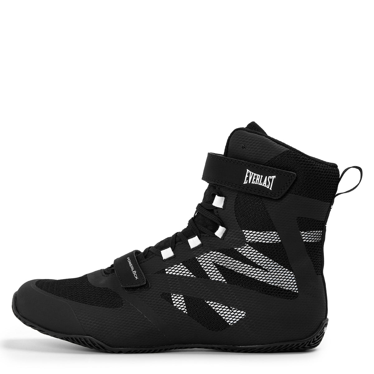 Black/White - Powerlock Pro Boxing Shoes
