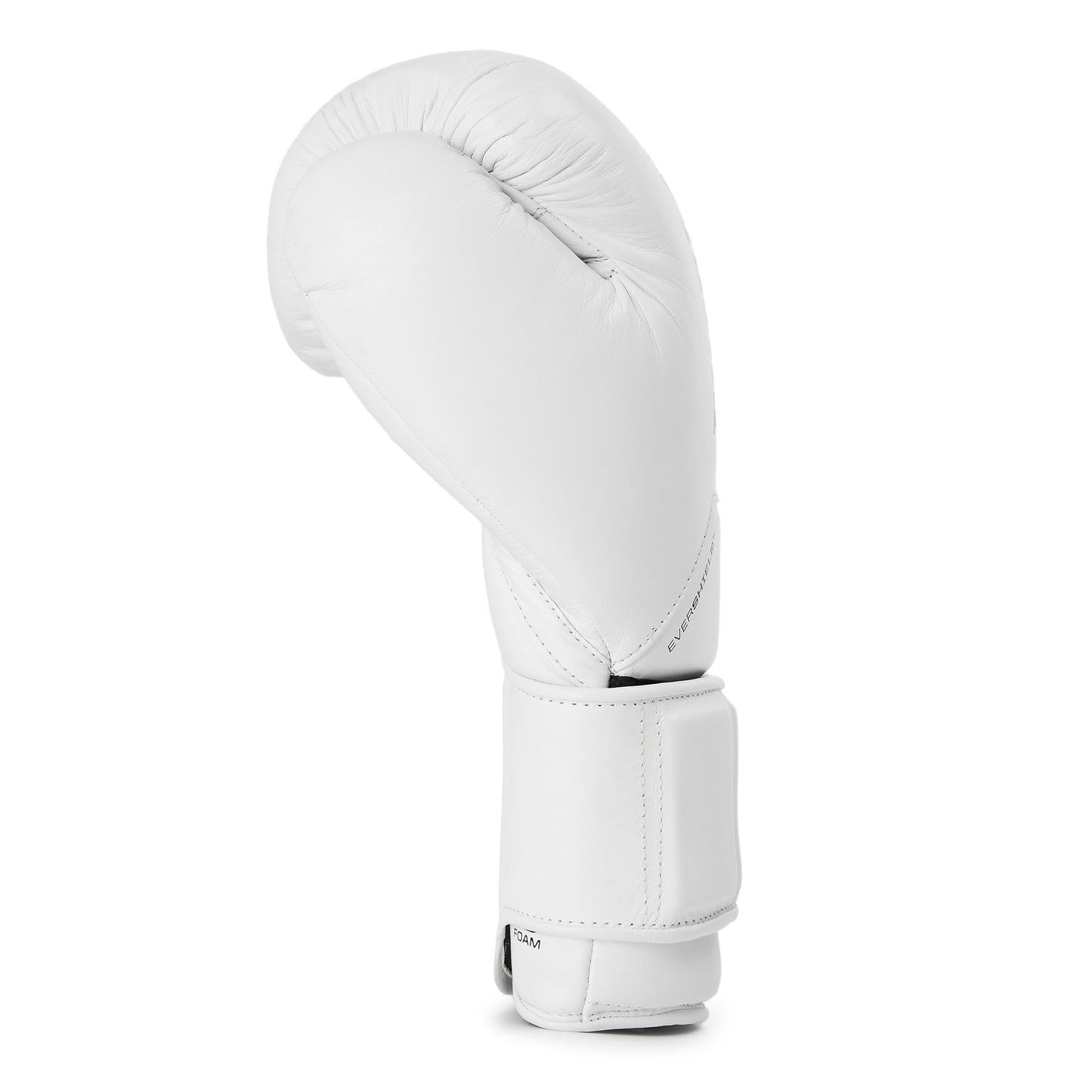 Elite Pro Leather Hook & Loop Training Boxing Gloves White