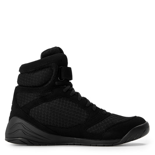 Elite Pro Boxing Shoes Black/White view 2