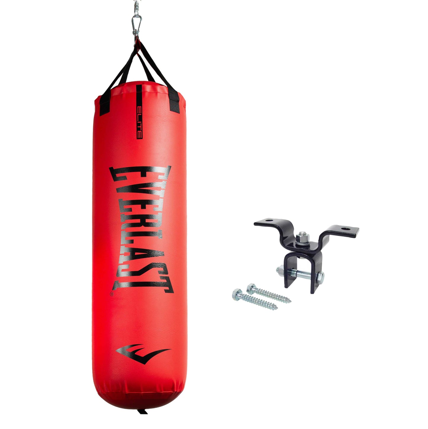 70lb Elite Heavy Bag and Hanger Bundle Red