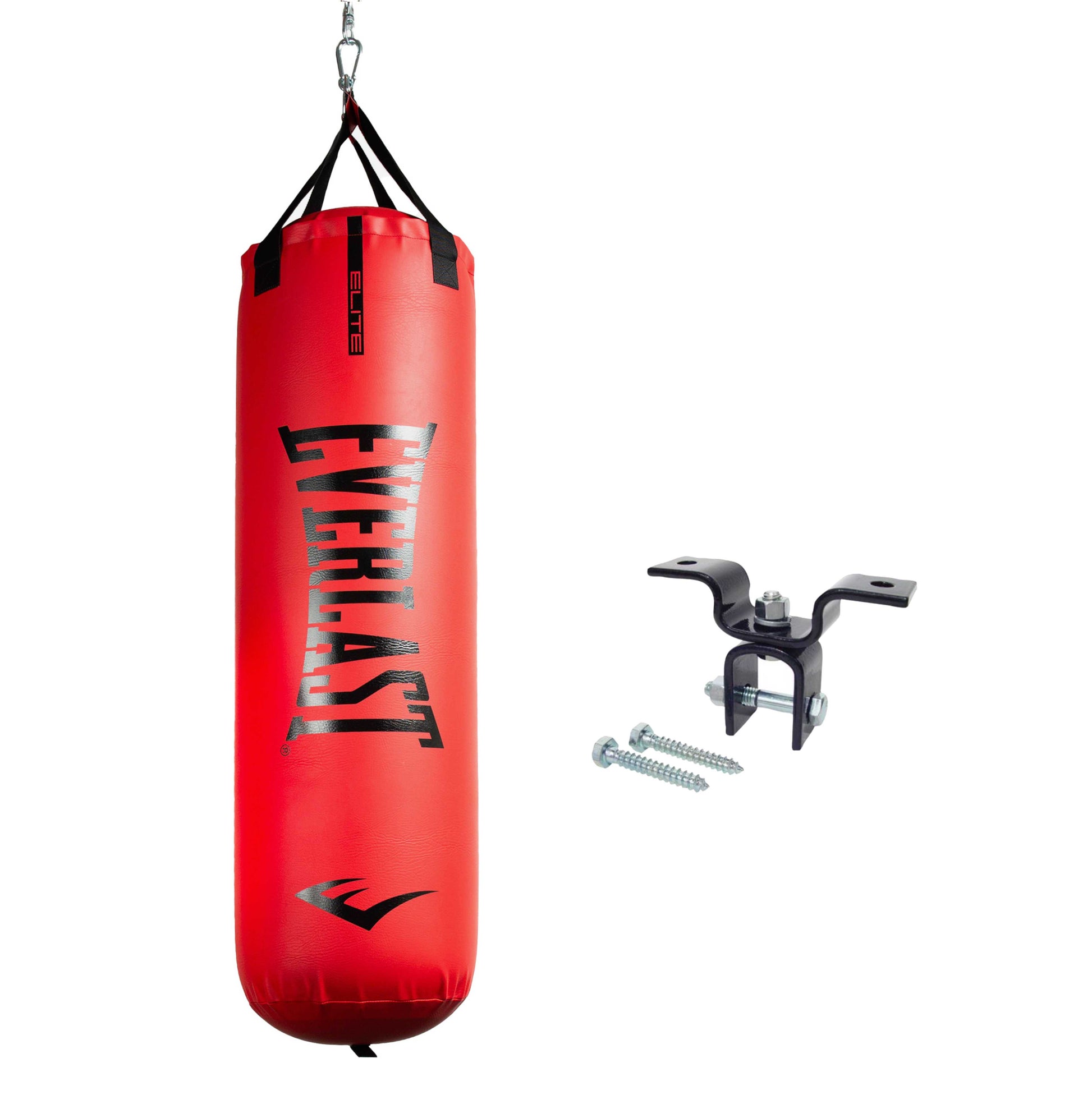 70lb Elite Heavy Bag and Hanger Bundle Red