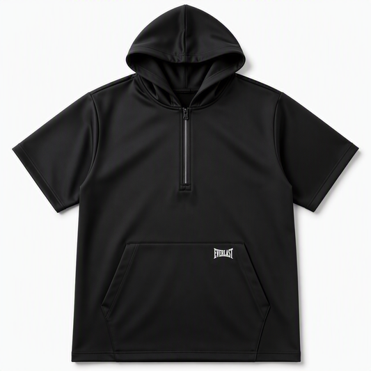 Mens Short Sleeve Hooded Sweat Shirt view 1