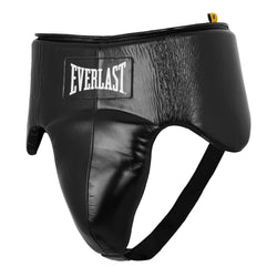 Elite Pro Leather Hook & Loop Groin Protector Black