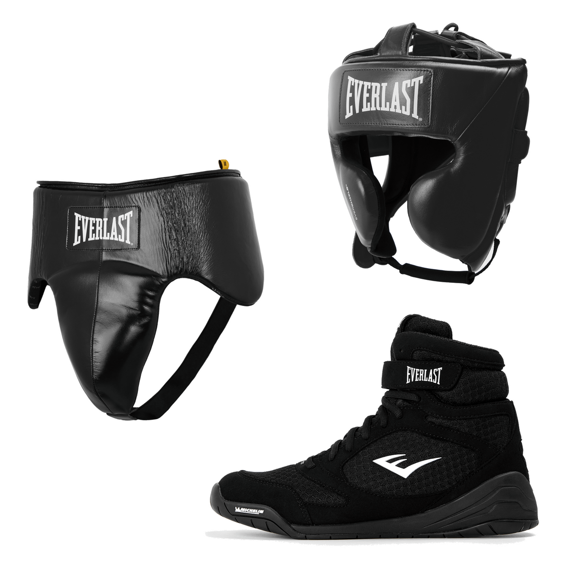 Elite Pro - Shoe, Groin Guard and Headgear Bundle