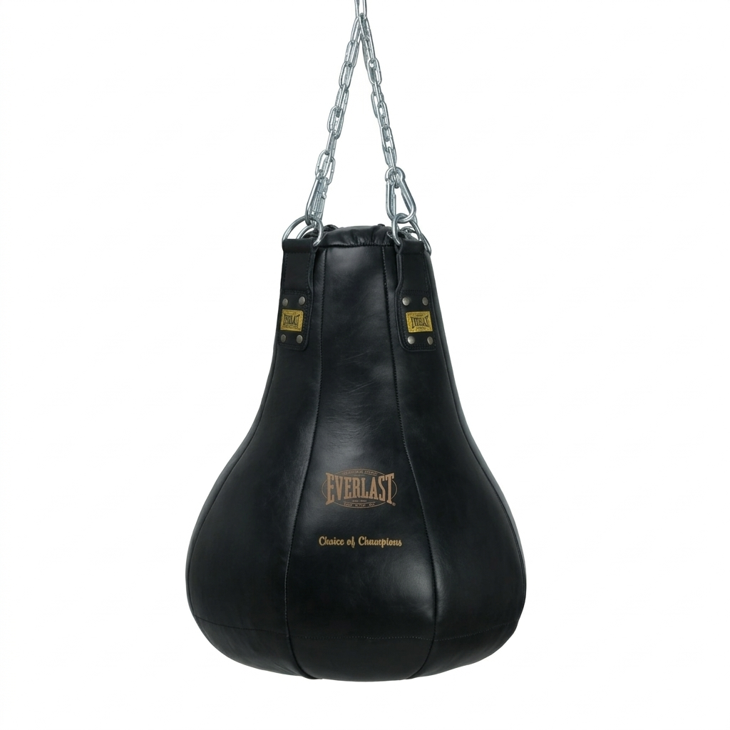 1910 Pro Leather Tear Drop Maize Punching Bag Black