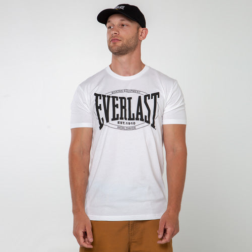 White/Black Mens Authentic Vintage T-Shirt