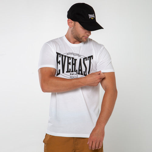 White/Black Mens Authentic Vintage T-Shirt