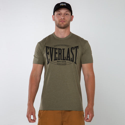 OLIVE/BLK Mens Authentic Vintage T-Shirt