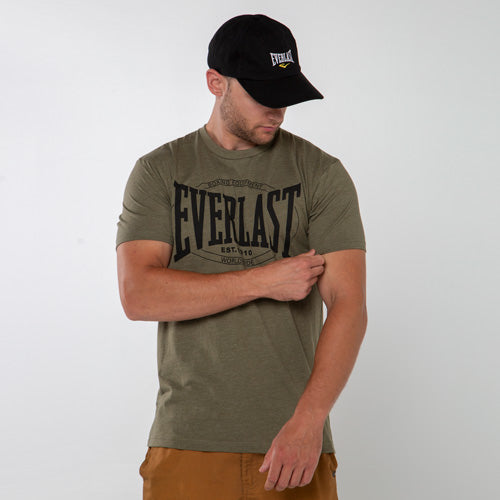 OLIVE/BLK Mens Authentic Vintage T-Shirt