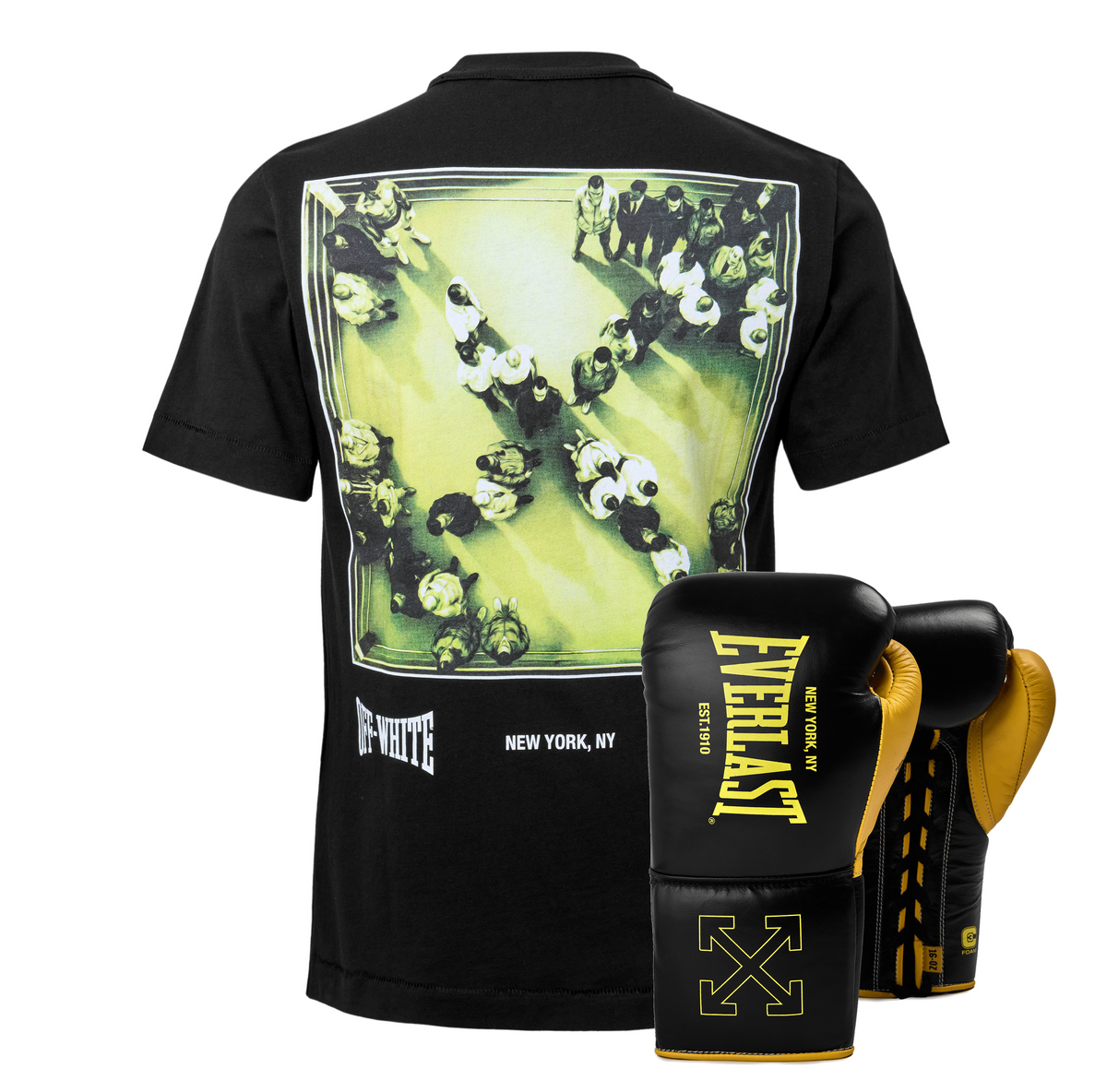Off-White™ c/o Everlast Graphic T Shirt and 16oz Glove Bundle