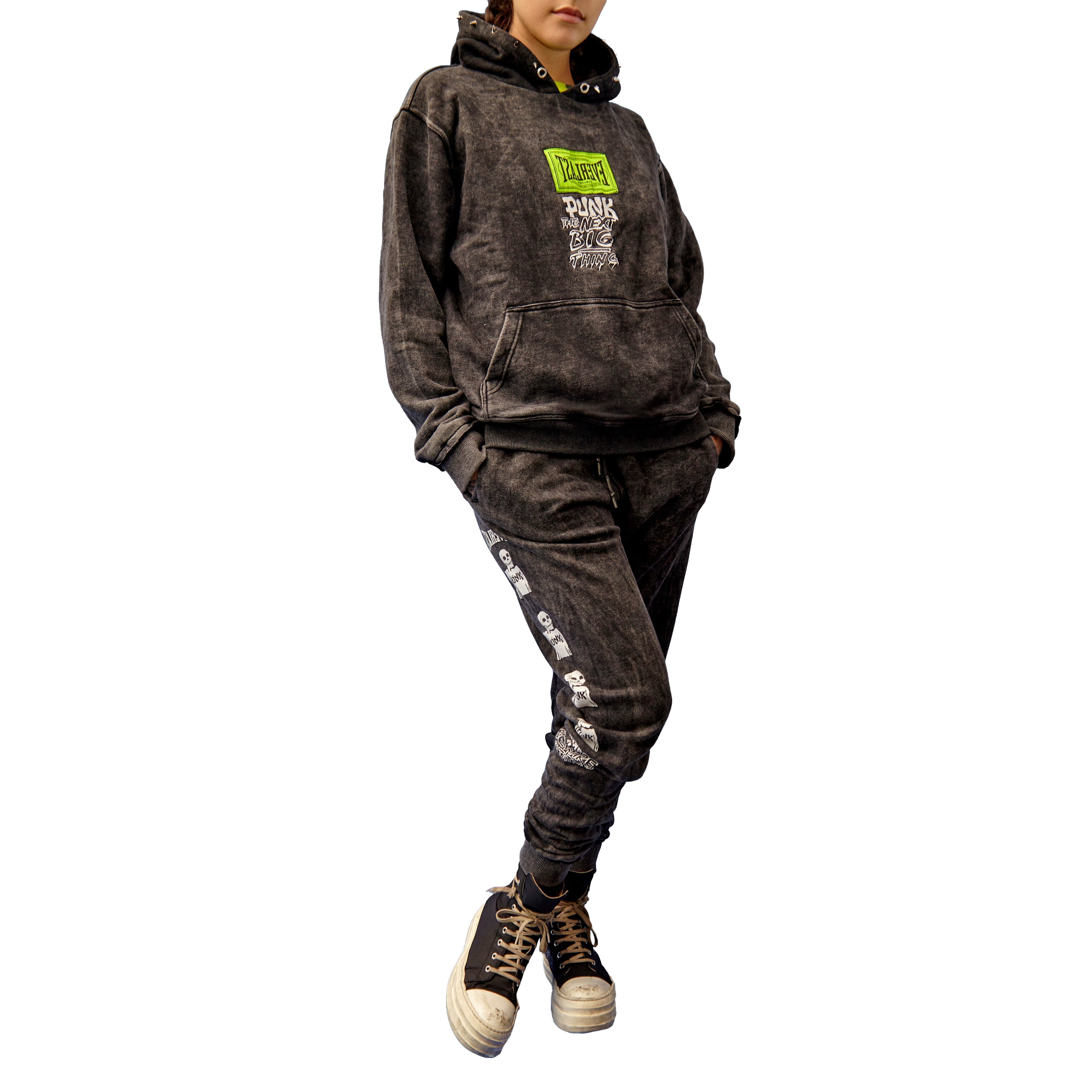 ウェア 9090 Bone Sweat Pants \"PIGMENT BLACK\" CHALLENGER / BONE SWEAT PANTS -Black-