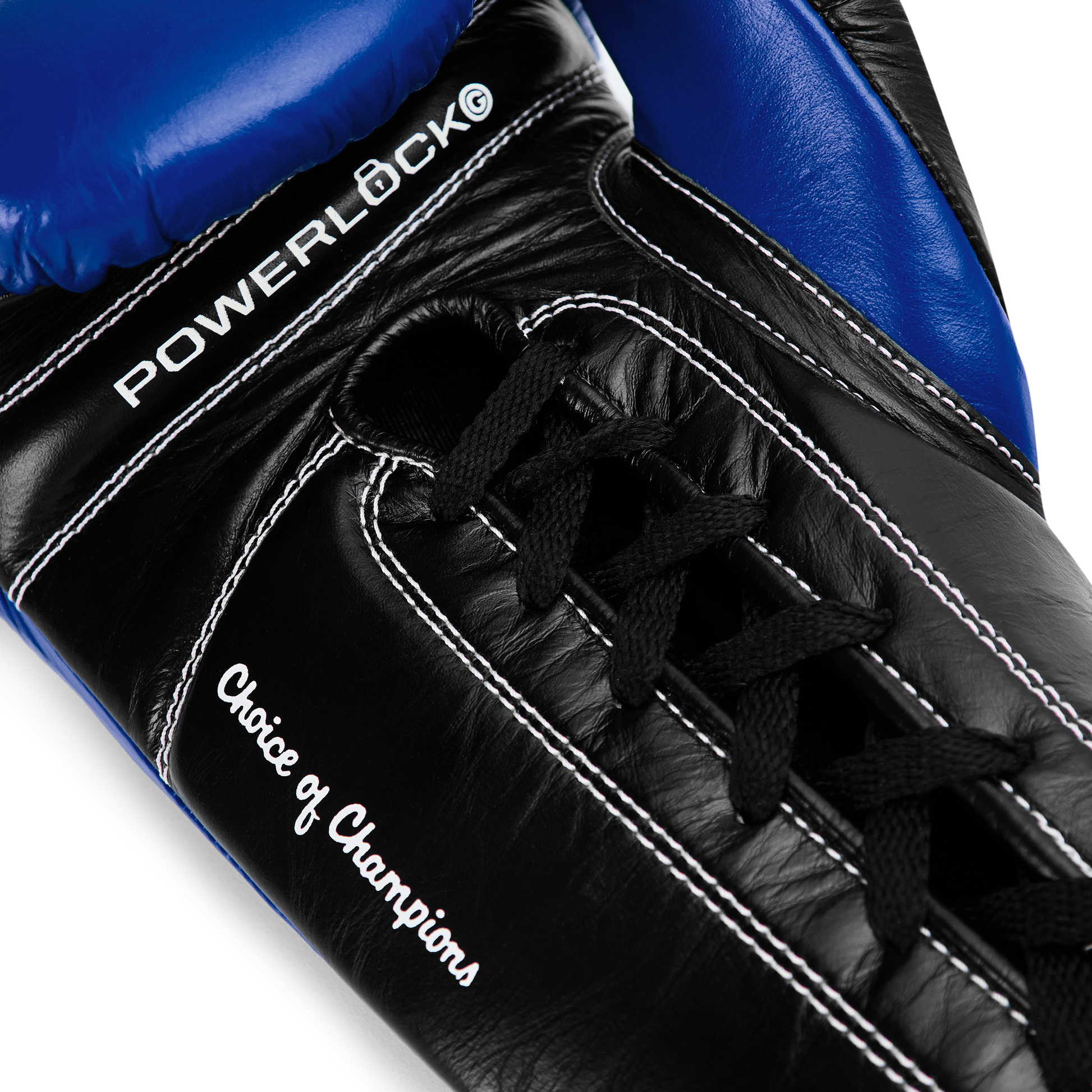 Powerlock OG Pro Training Glove Lace Up - blue/black
