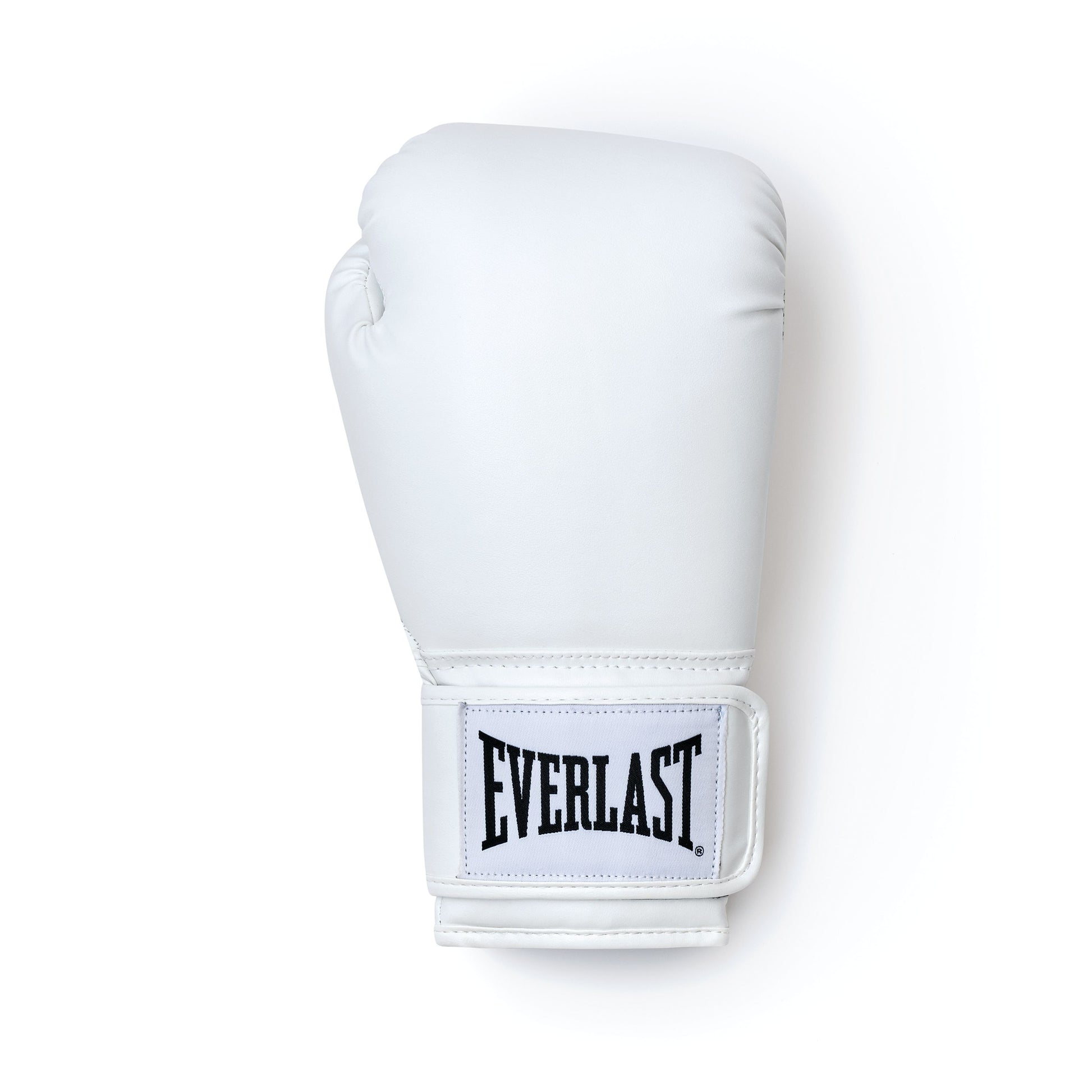 White classic boxing gloves with 'Everlast'