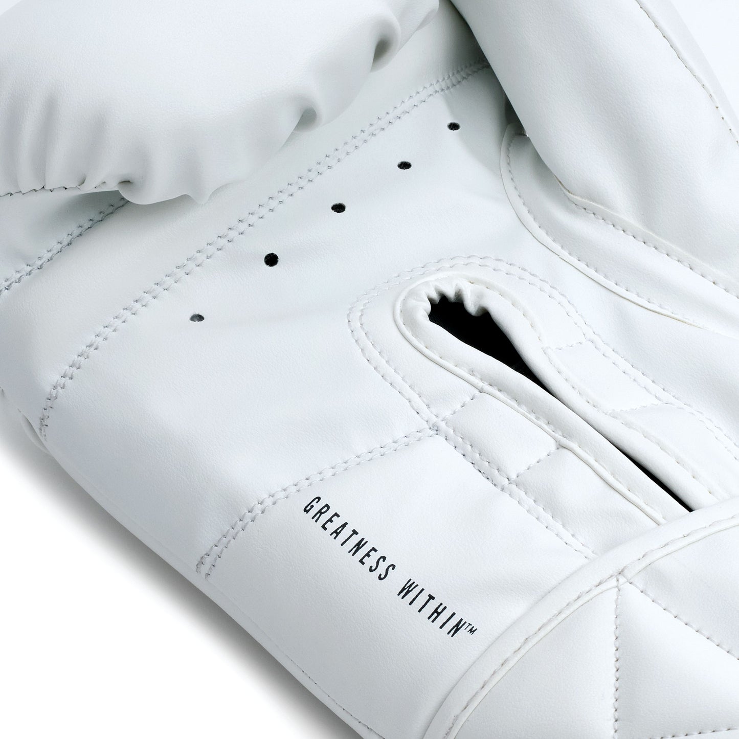 White classic boxing gloves with 'Everlast'