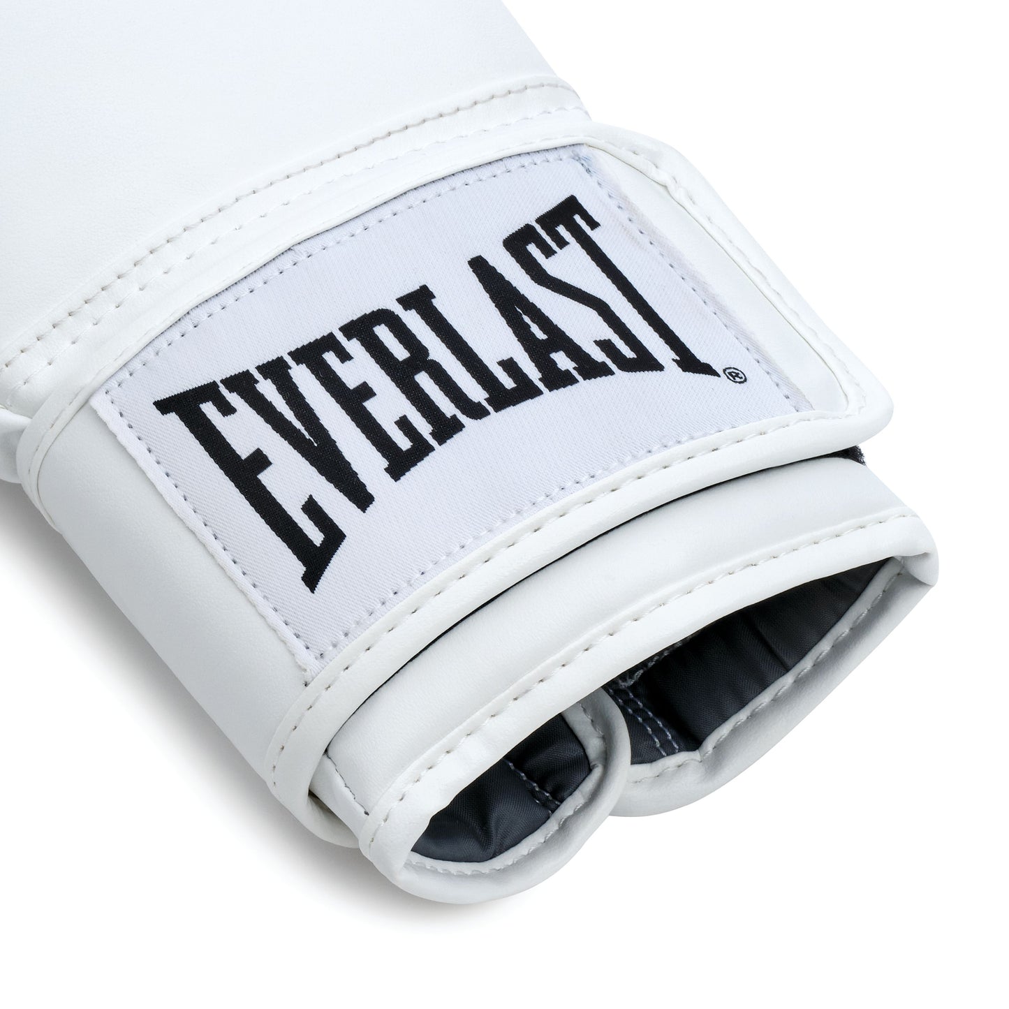 White classic boxing gloves with 'Everlast'