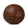 Brown leather medicine ball with Everlast branding