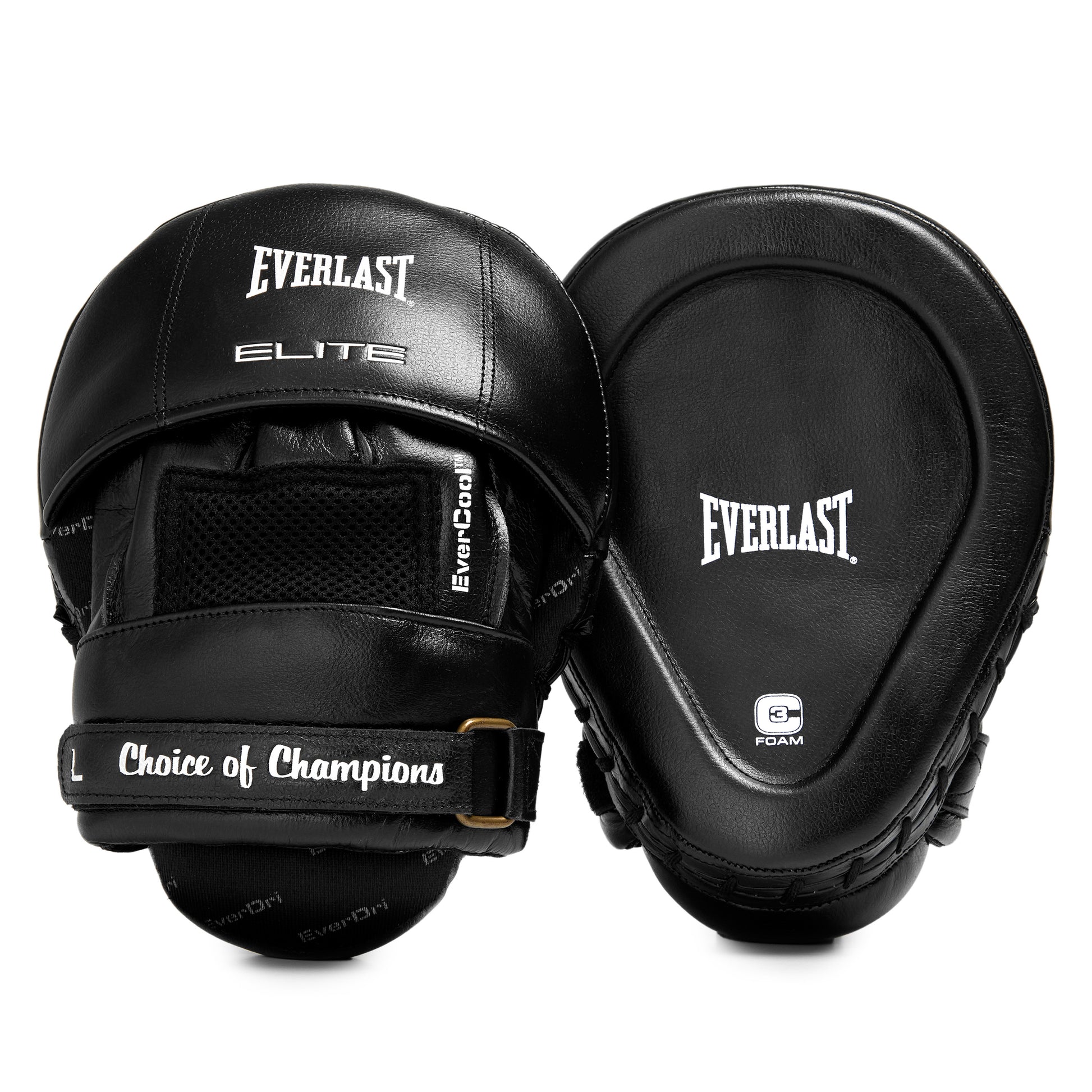 Elite Pro Leather Mantis Punch Mitts Black