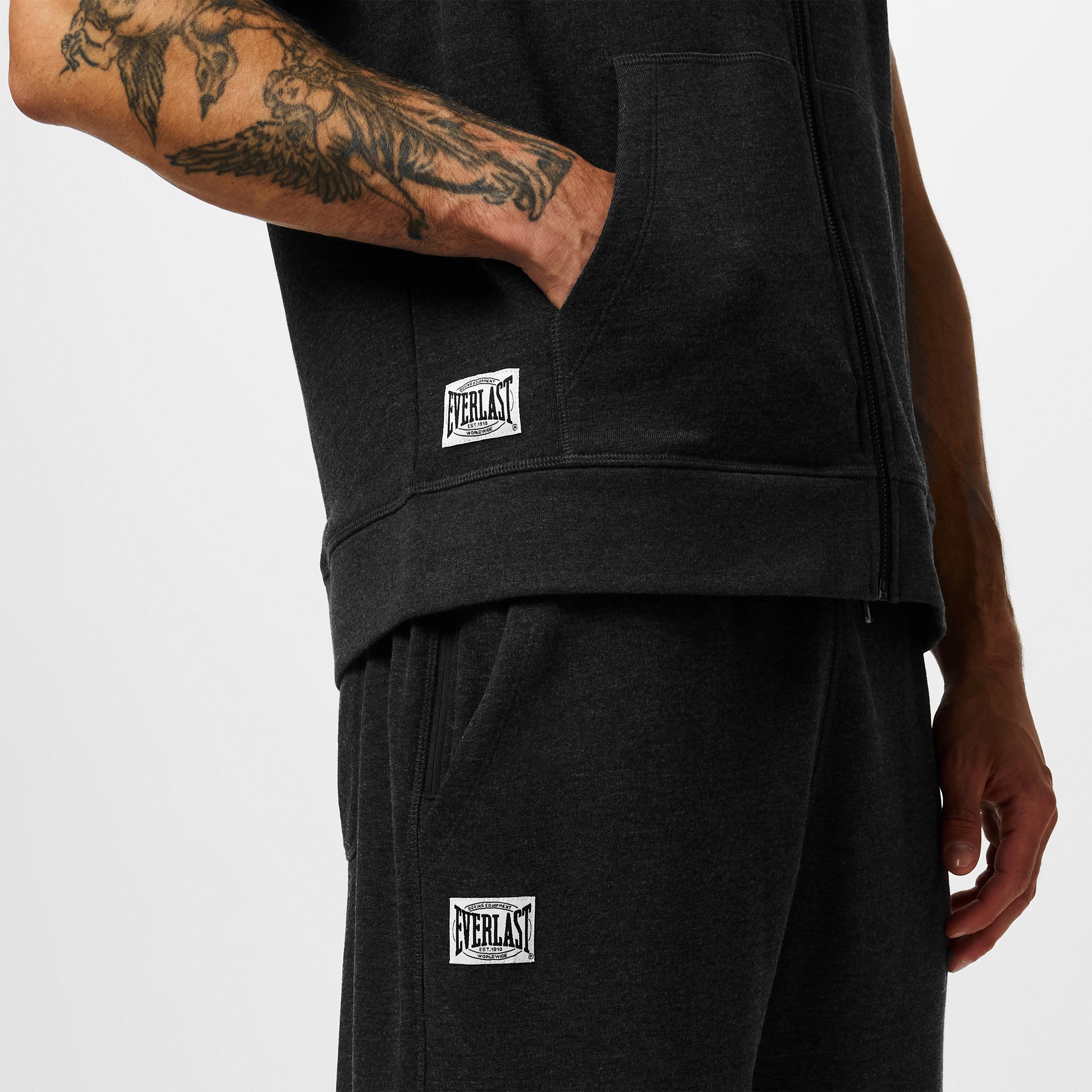 Men's Box Sweatpants- Charcoal