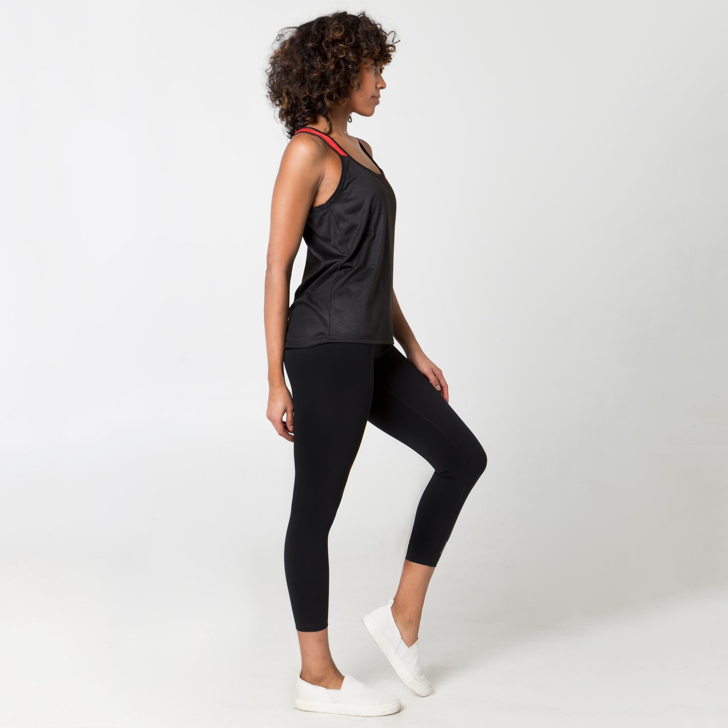 Women's Color-Block Trainer Tank Black/Red