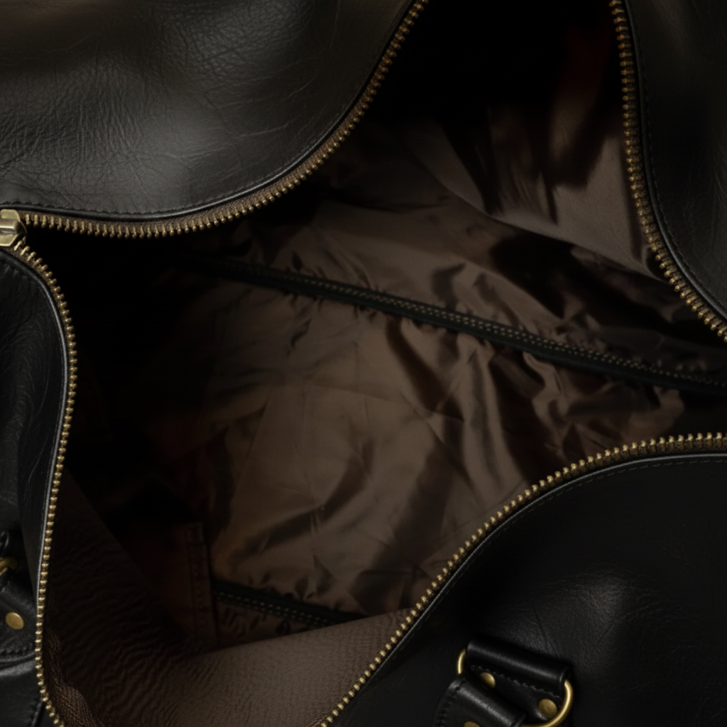 1910 Leather Gym Bag Black - Everlast