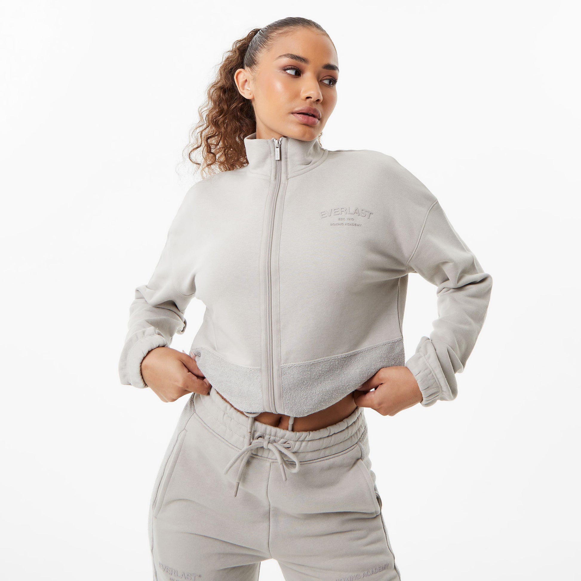 Women's Boxing Academy Zip Up Sweater - Everlast - Dusky Blue