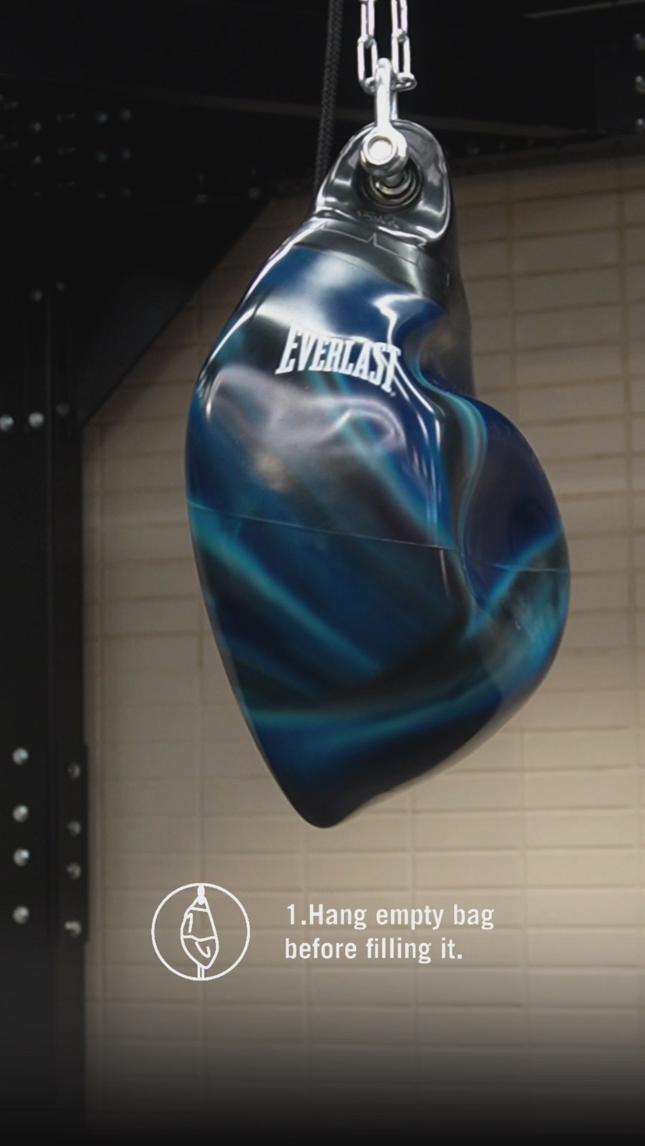 Elite Aqua Punching Bag Black/Blue