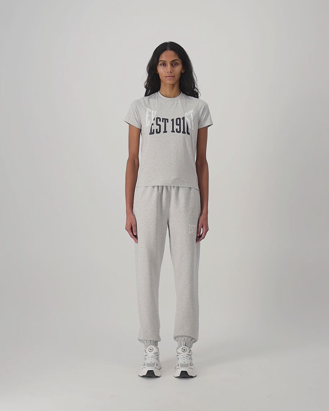 Womens Spliced Slim T Shirt Gray