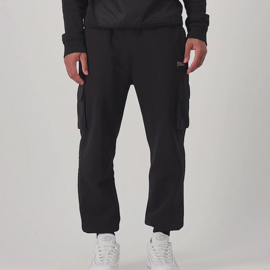 Mens Contrast Utility Pants Black